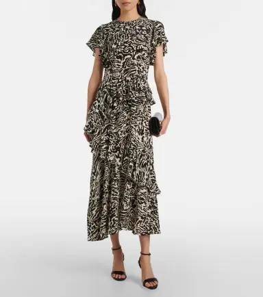 Ulla Johnson Amaia silk crêpe de chine midi dress | Thumbnail 5