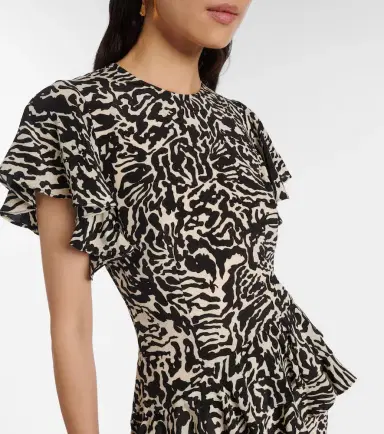 Ulla Johnson Amaia silk crêpe de chine midi dress | Thumbnail 6