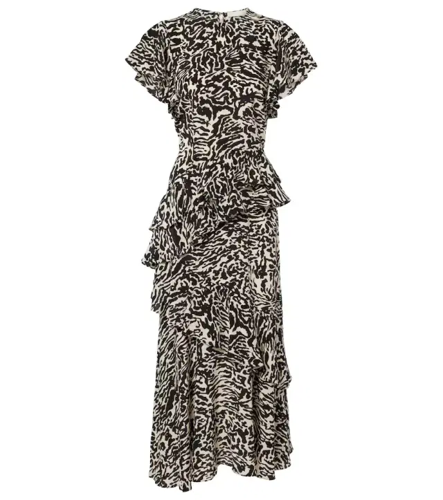 Ulla Johnson Amaia silk crêpe de chine midi dress