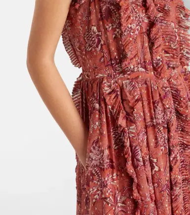 Ulla Johnson Aida ruffled silk-blend chiffon maxi dress | Thumbnail 3