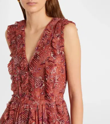 Ulla Johnson Aida ruffled silk-blend chiffon maxi dress | Thumbnail 5