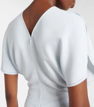 Victoria Beckham Gathered midi dress | Thumbnail 2 Victoria Beckham Gathered midi dress | Thumbnail 2