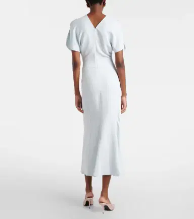 Victoria Beckham Gathered midi dress | Thumbnail 6 Victoria Beckham Gathered midi dress | Thumbnail 6