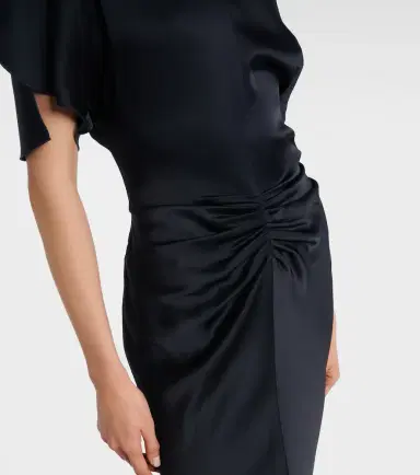 Victoria Beckham Gathered satin gown | Thumbnail 5
