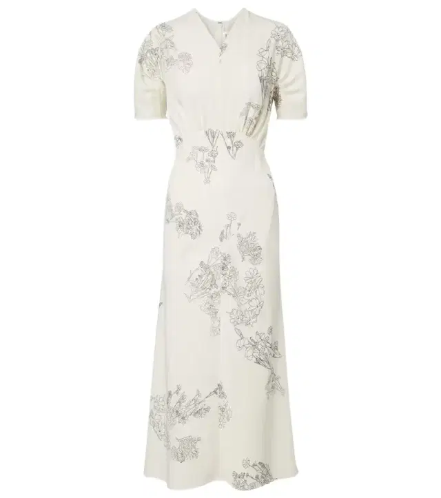 Victoria Beckham Floral midi dress