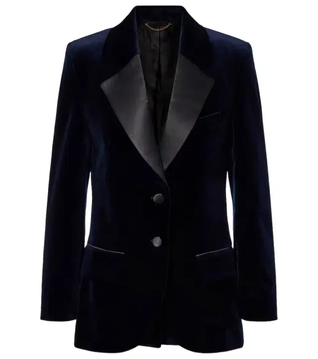 Victoria Beckham Cotton-blend velvet blazer
