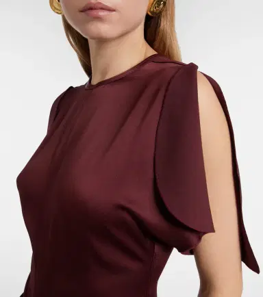Victoria Beckham Gathered jersey maxi dress | Thumbnail 2