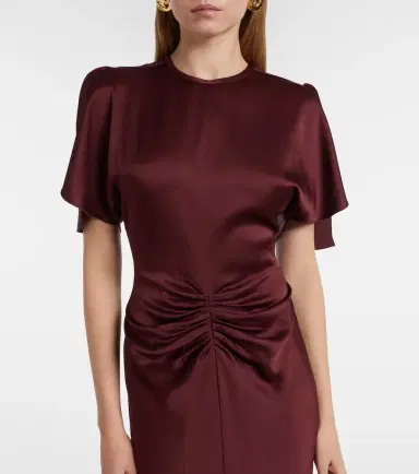 Victoria Beckham Gathered jersey maxi dress | Thumbnail 7