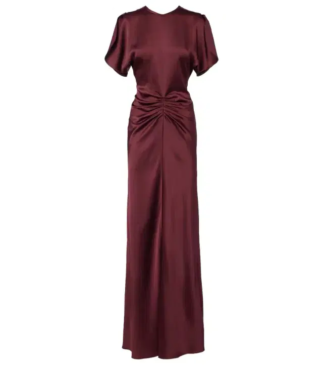 Victoria Beckham Gathered jersey maxi dress