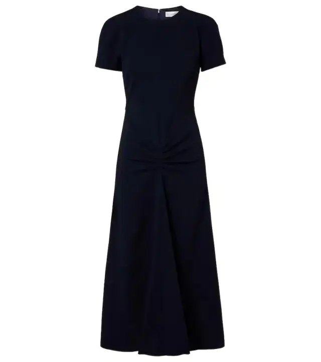 Victoria Beckham Gathered jersey midi dress