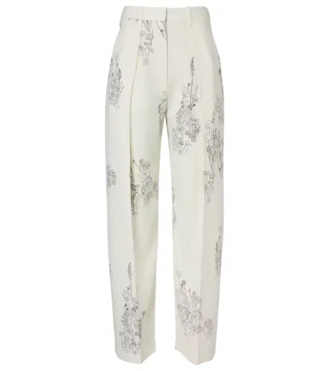 Victoria Beckham Floral wide-leg pants