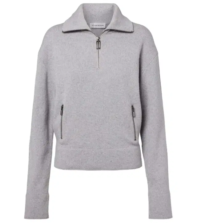 Victoria Beckham Wool and cashmere half-zip sweater