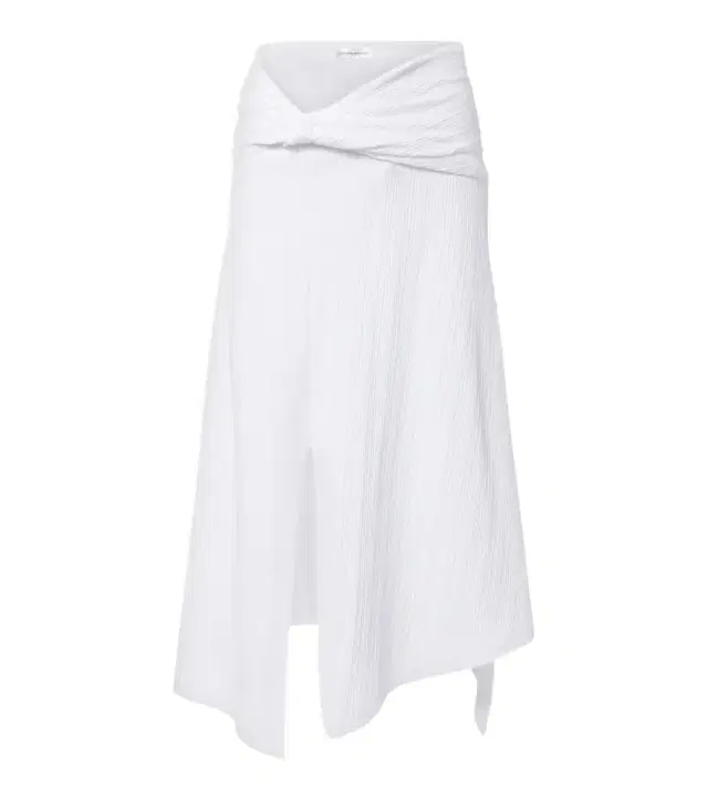 Victoria Beckham Gathered cotton-blend midi skirt