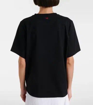 Victoria Beckham Printed cotton jersey T-shirt | Thumbnail 2