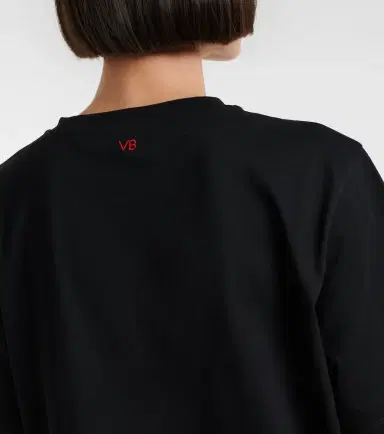 Victoria Beckham Printed cotton jersey T-shirt | Thumbnail 3
