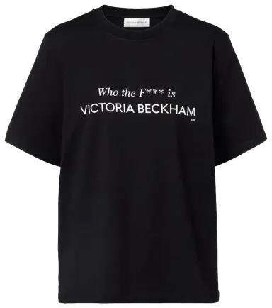 Victoria Beckham Printed cotton jersey T-shirt | Thumbnail 1