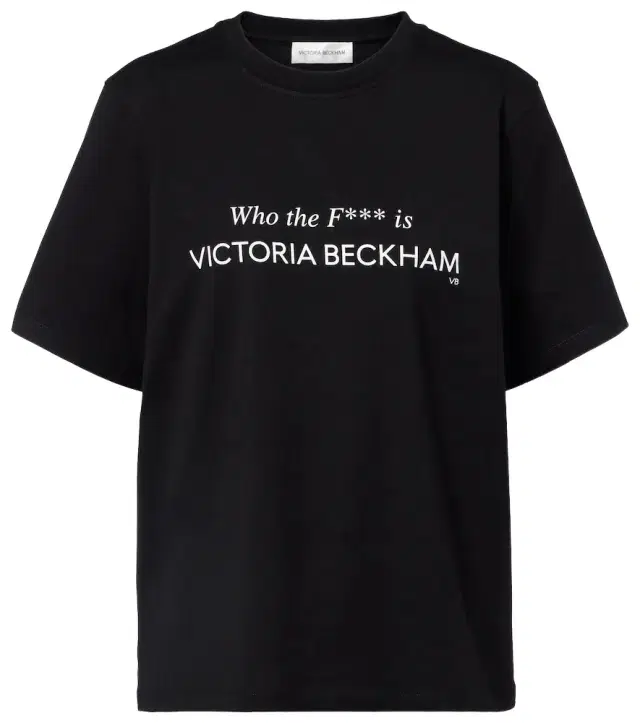Victoria Beckham Printed cotton jersey T-shirt