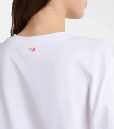 Victoria Beckham Printed cotton jersey T-shirt | Thumbnail 6