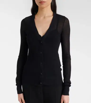 Victoria Beckham Cotton-blend cardigan | Thumbnail 6