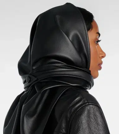 Nour Hammour Leather hood | Thumbnail 4 Nour Hammour Leather hood | Thumbnail 4