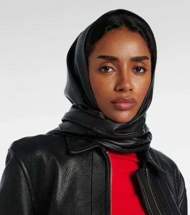 Nour Hammour Leather hood | Thumbnail 5 Nour Hammour Leather hood | Thumbnail 5