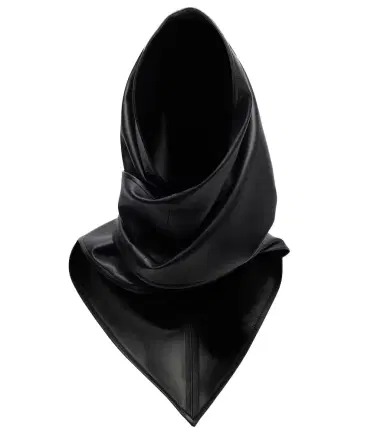 Nour Hammour Leather hood | Thumbnail 1 Nour Hammour Leather hood | Thumbnail 1