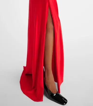 Victoria Beckham Gathered jersey maxi dress | Thumbnail 3