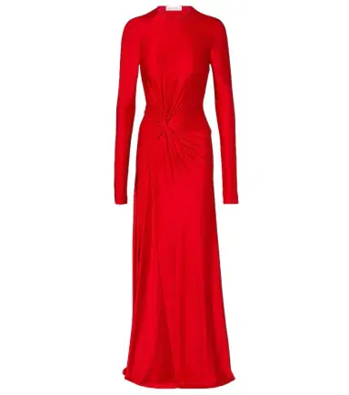 Victoria Beckham Gathered jersey maxi dress | Thumbnail 1
