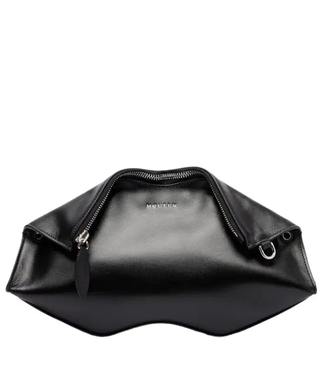 McQueen Manta Small leather clutch