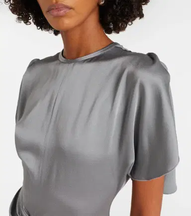 Victoria Beckham Isabella gathered satin gown | Thumbnail 5