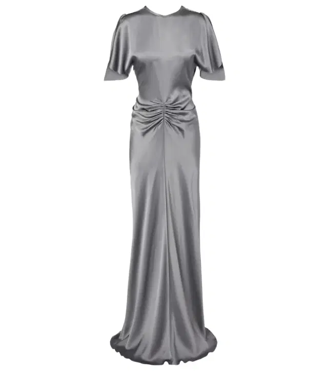 Victoria Beckham Isabella gathered satin gown