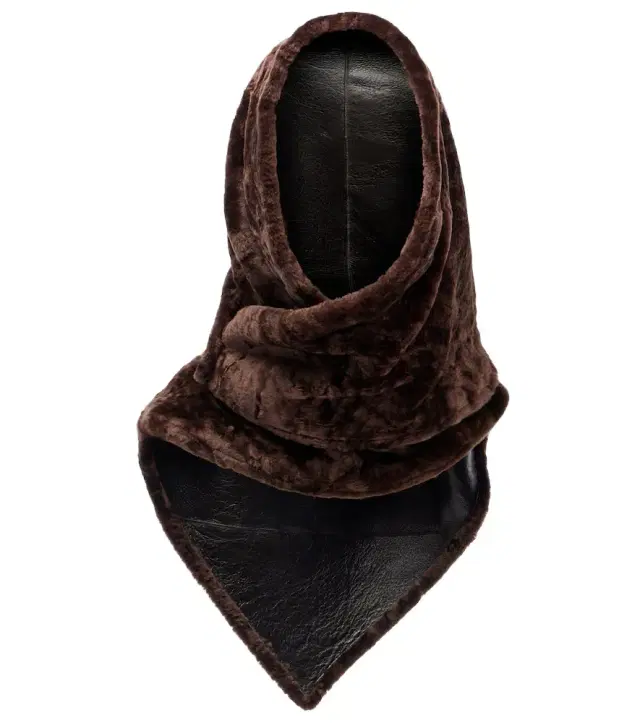 Nour Hammour Shearling scarf