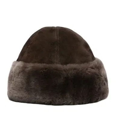 Nour Hammour Toki suede and shearling hat | Thumbnail 1 Nour Hammour Toki suede and shearling hat | Thumbnail 1
