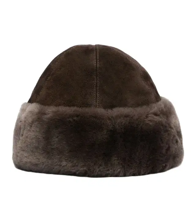 Nour Hammour Toki suede and shearling hat