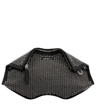 Alexander McQueen Manta embellished leather clutch | Thumbnail 1 Alexander McQueen Manta embellished leather clutch | Thumbnail 1