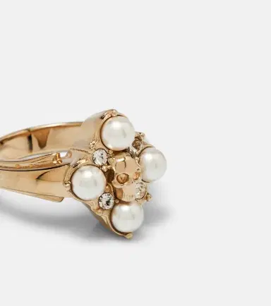 McQueen Skull embellished ring | Thumbnail 3