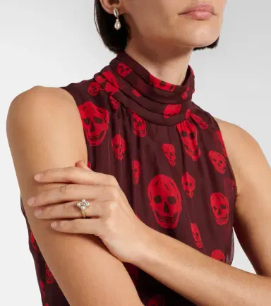 McQueen Skull embellished ring | Thumbnail 4