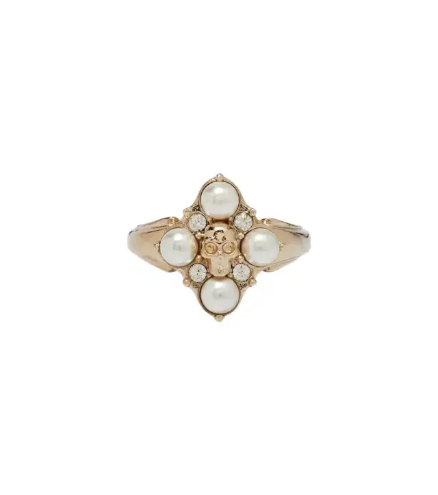 Skull embellished ring