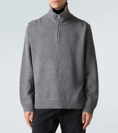 Frame Wool and cotton half-zip sweater | Thumbnail 5 Frame Wool and cotton half-zip sweater | Thumbnail 5
