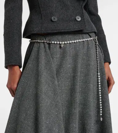 McQueen Skull embellished chain belt | Thumbnail 3