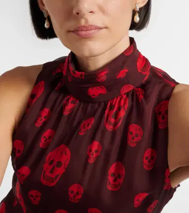 Alexander McQueen Skull embellished drop earrings | Thumbnail 5