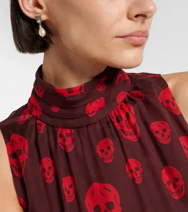 Alexander McQueen Skull embellished drop earrings | Thumbnail 6