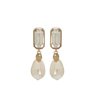 Alexander McQueen Skull embellished drop earrings | Thumbnail 1
