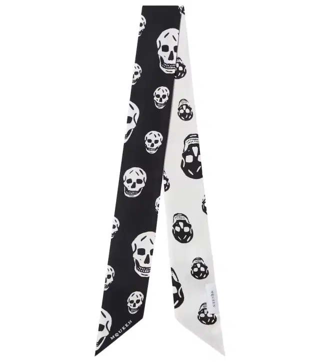 McQueen Skull silk scarf
