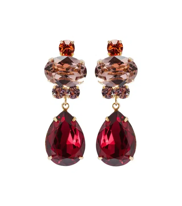 Jennifer Behr Catherine gold-plated drop earrings
