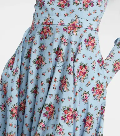 Dolce & Gabbana Floral silk-blend midi dress | Thumbnail 5
