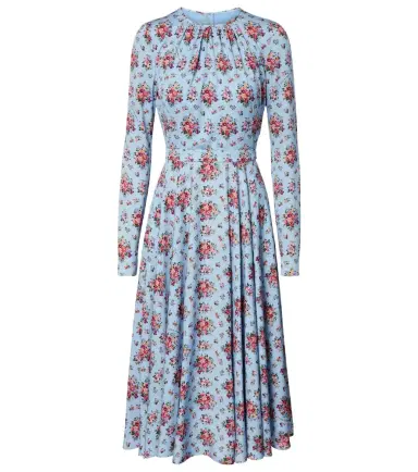 Dolce & Gabbana Floral silk-blend midi dress | Thumbnail 1