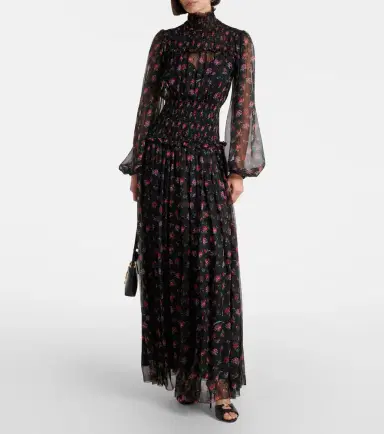 Dolce & Gabbana Floral silk chiffon maxi dress | Thumbnail 2 Dolce & Gabbana Floral silk chiffon maxi dress | Thumbnail 2