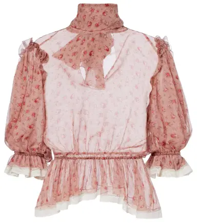 Dolce & Gabbana Floral silk and cotton chiffon blouse | Thumbnail 1 Dolce & Gabbana Floral silk and cotton chiffon blouse | Thumbnail 1