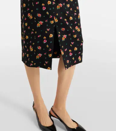 Dolce & Gabbana Floral silk-blend midi dress | Thumbnail 4